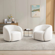 Load image into Gallery viewer, Adorn Homez Lara Accent chair in Pure Boucle Fabric