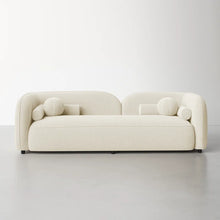 Load image into Gallery viewer, Adorn Homez Katrien 3 seater Curve Sofa in Premium Boucle Fabric