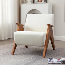 Load image into Gallery viewer, Adorn Homez Katrien Accent chair in Suede Fabric