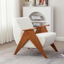 Load image into Gallery viewer, Adorn Homez Katrien Accent chair in Suede Fabric