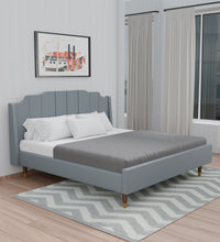 Load image into Gallery viewer, Adorn Homez Pluto Velvet King Size Bed Without Storage
