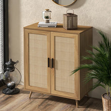 Load image into Gallery viewer, Adorn Homez Imari 2 Doors Console Cabinet with Rattan/Cane Mesh