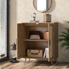 Load image into Gallery viewer, Adorn Homez Imari 2 Doors Console Cabinet with Rattan/Cane Mesh