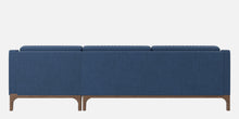 Load image into Gallery viewer, Adorn Homez Luis Premium L shape Sofa in Premium Fabric with Teakwood Base