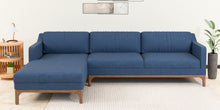 Load image into Gallery viewer, Adorn Homez Luis Premium L shape Sofa in Premium Fabric with Teakwood Base