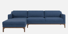 Load image into Gallery viewer, Adorn Homez Luis Premium L shape Sofa in Premium Fabric with Teakwood Base