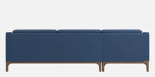 Load image into Gallery viewer, Adorn Homez Luis Premium L shape Sofa in Premium Fabric with Teakwood Base