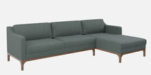 Load image into Gallery viewer, Adorn Homez Luis Premium L shape Sofa in Premium Fabric with Teakwood Base