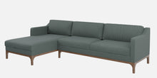 Load image into Gallery viewer, Adorn Homez Luis Premium L shape Sofa in Premium Fabric with Teakwood Base