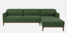 Load image into Gallery viewer, Adorn Homez Luis Premium L shape Sofa in Premium Fabric with Teakwood Base