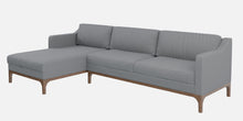 Load image into Gallery viewer, Adorn Homez Luis Premium L shape Sofa in Premium Fabric with Teakwood Base