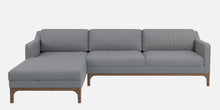 Load image into Gallery viewer, Adorn Homez Luis Premium L shape Sofa in Premium Fabric with Teakwood Base