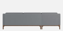 Load image into Gallery viewer, Adorn Homez Luis Premium L shape Sofa in Premium Fabric with Teakwood Base