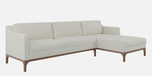 Load image into Gallery viewer, Adorn Homez Luis Premium L shape Sofa in Premium Fabric with Teakwood Base