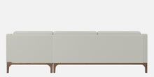 Load image into Gallery viewer, Adorn Homez Luis Premium L shape Sofa in Premium Fabric with Teakwood Base