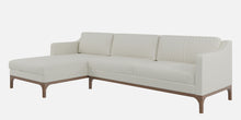 Load image into Gallery viewer, Adorn Homez Luis Premium L shape Sofa in Premium Fabric with Teakwood Base
