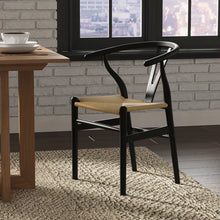 Load image into Gallery viewer, Adorn Homez Peony Teak wood Dinning Chair With Rope Seating