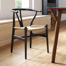 Load image into Gallery viewer, Adorn Homez Peony Teak wood Dinning Chair With Rope Seating
