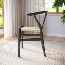 Load image into Gallery viewer, Adorn Homez Peony Teak wood Dinning Chair With Rope Seating
