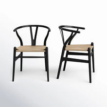 Load image into Gallery viewer, Adorn Homez Peony Teak wood Dinning Chair With Rope Seating