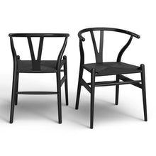 Load image into Gallery viewer, Adorn Homez Peony Teak wood Dinning Chair With Rope Seating