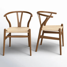 Load image into Gallery viewer, Adorn Homez Peony Teak wood Dinning Chair With Rope Seating