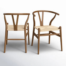 Load image into Gallery viewer, Adorn Homez Peony Teak wood Dinning Chair With Rope Seating