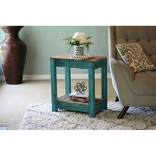 Load image into Gallery viewer, Adorn Homez Velencia wooden Side Table with Rustic Polish