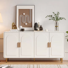 Load image into Gallery viewer, Adorn Homez Baarn 4 Door Console Cabinet in White Color
