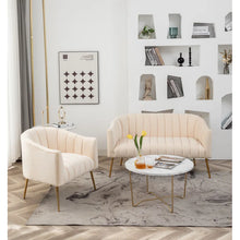 Load image into Gallery viewer, Adorn Homez Noble Compact Sofa 2+1 in Premium Velvet Fabric