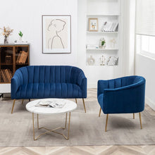 Load image into Gallery viewer, Adorn Homez Noble Compact Sofa 2+1 in Premium Velvet Fabric