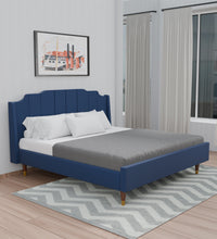 Load image into Gallery viewer, Adorn Homez Pluto Velvet King Size Bed Without Storage
