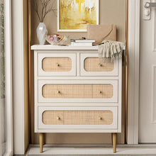 Load image into Gallery viewer, Adorn Homez Tiago Chest Drawer with Rattan/cane mesh .