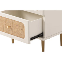 Load image into Gallery viewer, Adorn Homez Aken Bed Side Table with Rattan/Cane