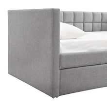Load image into Gallery viewer, Adorn Homez Elora Trundle Upholstered Daybed Without Storage in Fabric