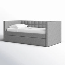 Load image into Gallery viewer, Adorn Homez Elora Trundle Upholstered Daybed Without Storage in Fabric