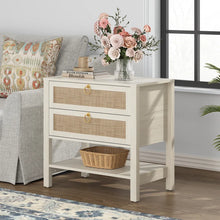 Load image into Gallery viewer, Adorn Homez Blaze Bed Side Table in Solid Teak Wood