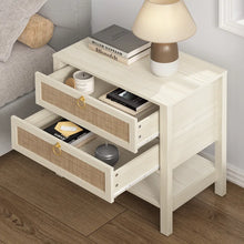 Load image into Gallery viewer, Adorn Homez Blaze Bed Side Table in Solid Teak Wood