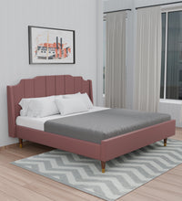 Load image into Gallery viewer, Adorn Homez Pluto Velvet King Size Bed Without Storage