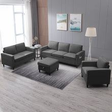 Load image into Gallery viewer, Adorn Homez Mayenne Sofa 3+2+1 with Ottoman in Premium Fabric