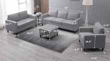 Load image into Gallery viewer, Adorn Homez Mayenne Sofa 3+2+1 with Ottoman in Premium Fabric