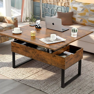Adorn Homez Velencia Wooden Fold out Coffee Table
