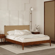 Load image into Gallery viewer, Adorn Homez Lush King Size Wooden Bed Without Storage