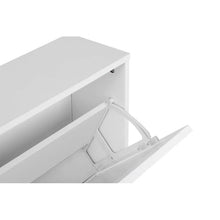 Load image into Gallery viewer, Adorn Homez Delta Shoe rack with Rattan/cane mesh .