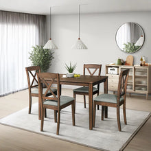Load image into Gallery viewer, Adorn Home Kibo 4 Seater Solid Teak Wood Dinning Set