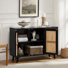 Load image into Gallery viewer, Adorn Homez Hickson 3 Doors Console Cabinet in Solid Teak Wood