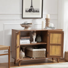 Load image into Gallery viewer, Adorn Homez Hickson 3 Doors Console Cabinet in Solid Teak Wood