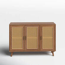 Load image into Gallery viewer, Adorn Homez Hickson 3 Doors Console Cabinet in Solid Teak Wood