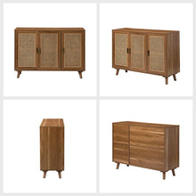 Load image into Gallery viewer, Adorn Homez Hickson 3 Doors Console Cabinet in Solid Teak Wood