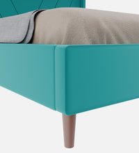 Load image into Gallery viewer, Adorn Homez Olivia Velvet Queen Size Bed Without Storage